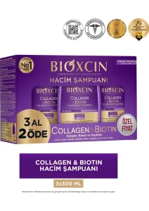 Bioxcin Collagen & Biotin Hacim Şampuan 3 Al 2 Öde 300 ml