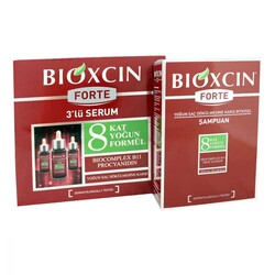 Bioxcin Forte Yoğun Saç Dökülmesine Karşı Etki 3'lü Serum ALANA Bioxcin Forte Şampuan Hediye - 3