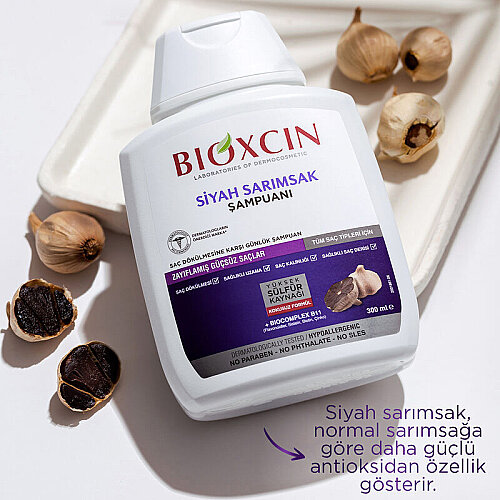 Bioxcin Siyah Sarımsak Şampuanı 300 ml - 4