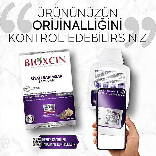 Bioxcin Siyah Sarımsak Şampuanı 300 ml - 3 Al 2 Öde - 9