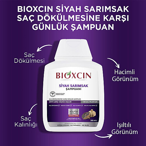 Bioxcin Siyah Sarımsak Şampuanı 300 ml - 3 Al 2 Öde - 5