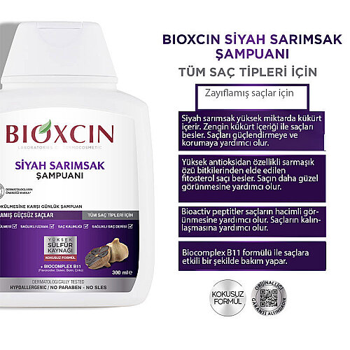 Bioxcin Siyah Sarımsak Şampuanı 300 ml - 3 Al 2 Öde - 4