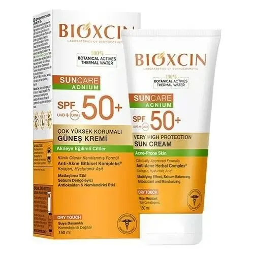 Bioxcin Sun Akneye Eğilimli Cilt Güneş Kremi SPF50+ 150 ml - 1