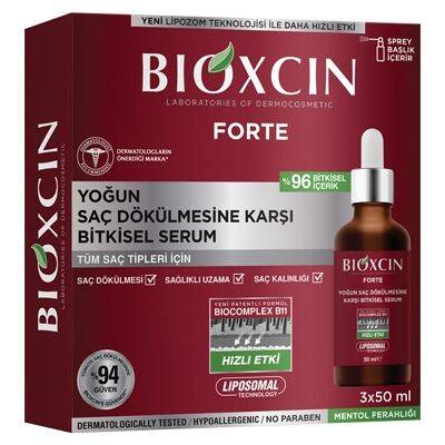 Bioxcin Yoğun Saç Dökülmesine Karşı Etkili Bitkisel Serum 3x50 ml - 1