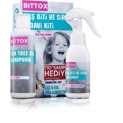 Bittox Bit Spreyi 100 ml + TTO Şampuan 150 ml + Metal Tarak Hediyeli - 1