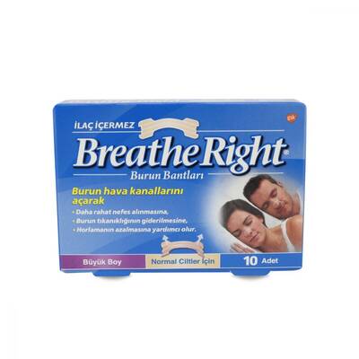 Breathe Right Büyük Boy Burun Bandı 10 Flaster - 1