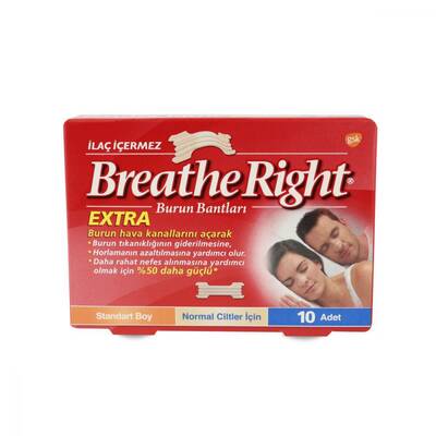 Breathe Right Extra Standart Boy Burun Bandı 10 Flaster - 1