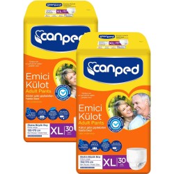 Canped Emici Külot xLarge 30 Adet 2'li Avantaj Paketi