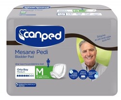 Canped Mesane Pedi Erkek Orta Boy M Beden 12'li