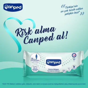 Canped Perine Vücut Havlusu 50'li | Markafarma