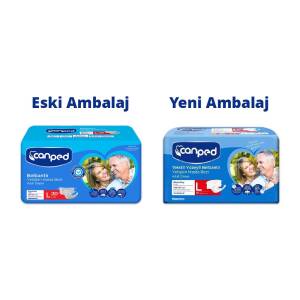 Canped Tekstil Yüzeyli Belbantlı Large 30 Adet - 2