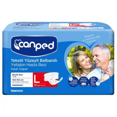 Canped Tekstil Yüzeyli Belbantlı Large 30 Adet - 1