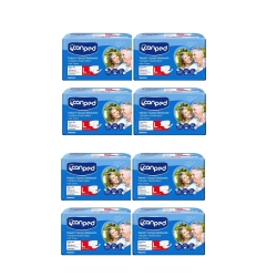 Canped Tekstil Yüzeyli Belbantlı Large 30 Adet 8'li Avantaj Paketi