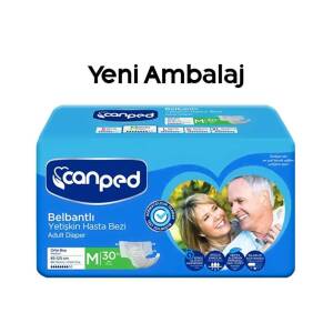 Canped Tekstil Yüzeyli Belbantlı Medium 30 Adet - 2