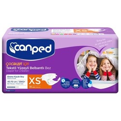 Canped Tekstil Yüzeyli Belbantlı Xsmall 30 Adet