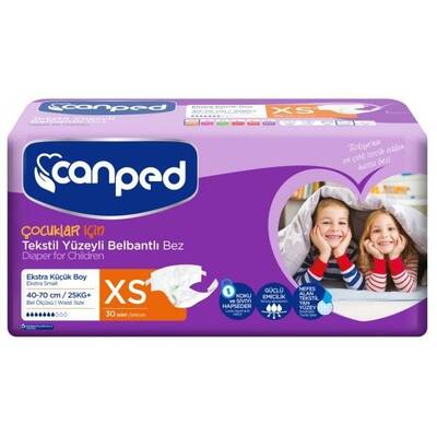 Canped Tekstil Yüzeyli Belbantlı Xsmall 30 Adet - 1