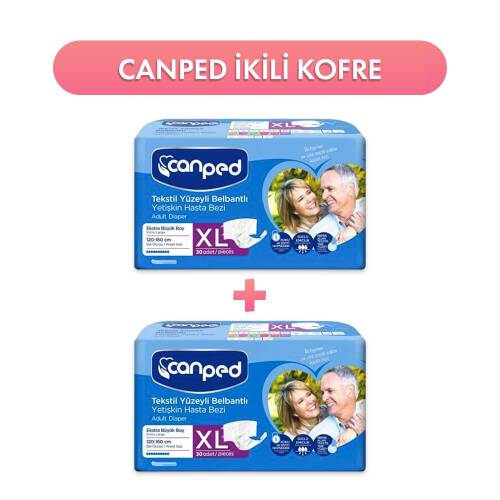 Canped Tekstil Yüzeyi Belbantlı xLarge 30 Adet 2'li Avantaj Paketi - 1