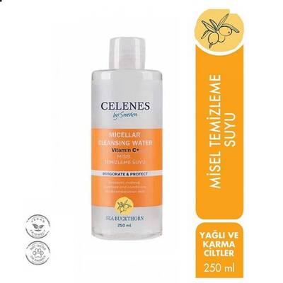 Celenes By Sweden Celenes Sea Buckthorn Misel Temizleme Suyu 250 ml - Yağlı ve Karma Ciltler - 1