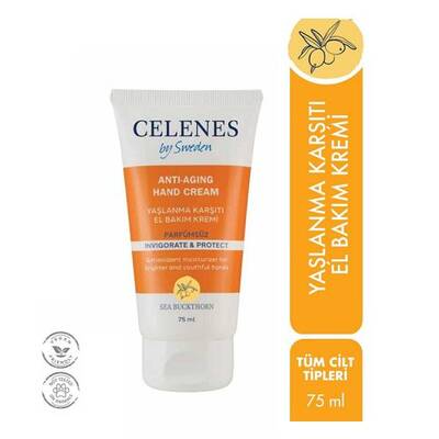 Celenes By Sweden Celenes Sea Buckthorn Yaşlanma Karşıtı El Bakım Kremi 75 ml - 1