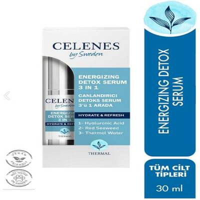 Celenes By Sweden Celenes Thermal 3 in 1 Canlandırıcı Detox Serum 30 ml - 1