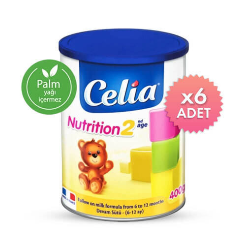Celia Nutrition Mama 2 400 gr 6'lı Avantaj Paketi - 1