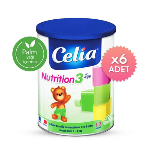 Celia Nutrition Mama 3 400 gr 6'lı Avantaj Paketi - 1