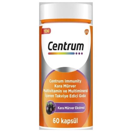 Centrum Immunity Kara Mürver Multivitamin ve Mineral 60 Kapsül - 1