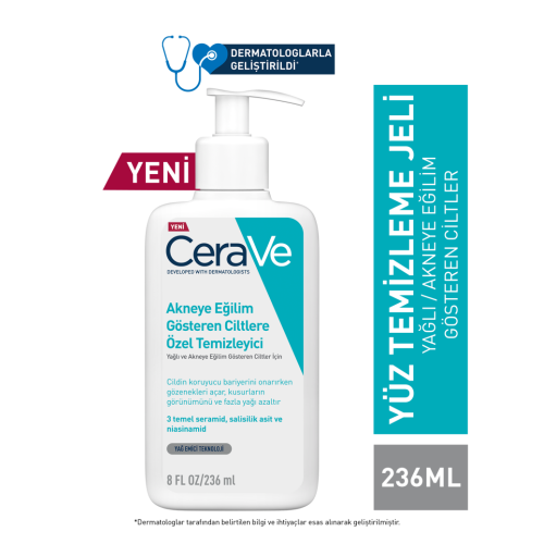 Cerave Akneye Eğilimli Ciltler İçin Özel Temizleyici 236 ml - 1