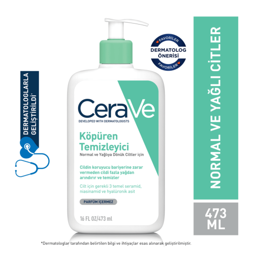 CeraVe Foaming Cleanser 473 ml Köpüren Temizleyici - 1