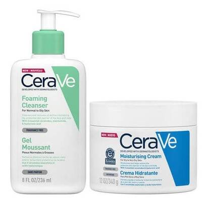 Cerave Kış Bakım Kiti (Foaming Cleanser 236 ml + Moısturising 340 g ) - 1