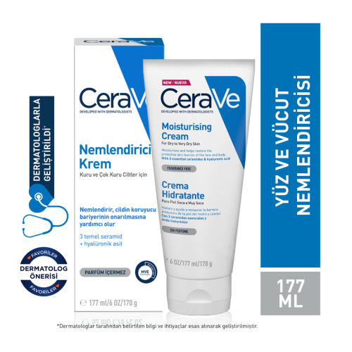 CeraVe Moisturising Cream 177 ml Nemlendirici Bakım Kremi - 1