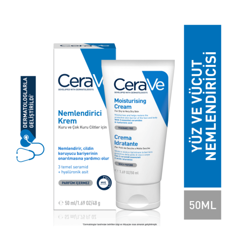 CeraVe Moustiring Cream 50 ml (Nemlendirici Bakım Kremi) - 1