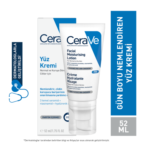 Cerave Nemlendirici Yüz Kremi 52 ml - 1