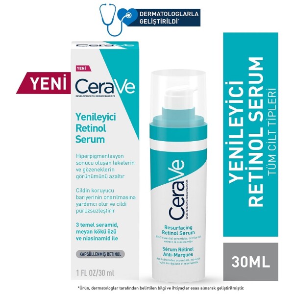 Cerave Yağlı ve Düzensiz Ciltler için Retinol Serum 30 ml - 1