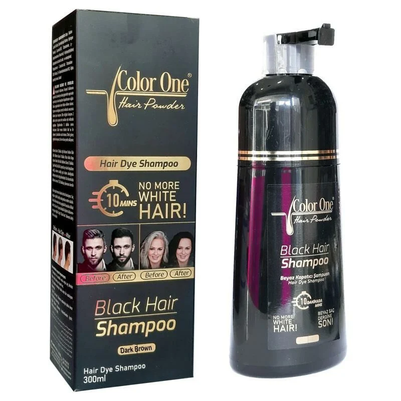 Color One Saç Siyahlaştırıcı Şampuan Boya 300 ml - Dark Brown