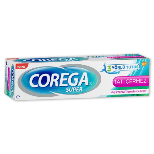 Corega Süper Tat İçermez Protez Yapıştırıcı Krem 40 gr - 1