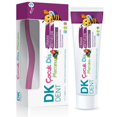 Dermokil DK Dent 7 Orman Meyveli Çocuk Diş Macunu 50 ml - Diş Fırçası Hediyeli - 1