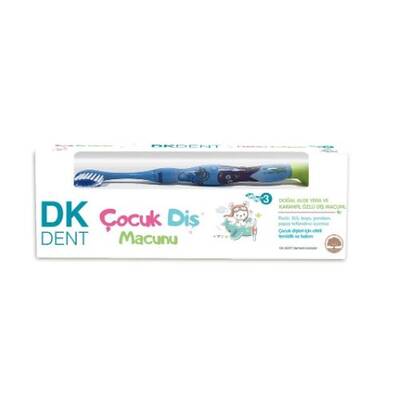 Dermokil DK Dent Kids Diş Macunu 50 ml + Diş Fırçası Hediyeli - Erkek - 1