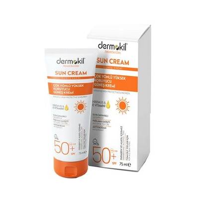 Dermokil Sun Cream - Çok Yönlü Yüksek Koruyucu Güneş Kremi SPF50 75 ml - 1