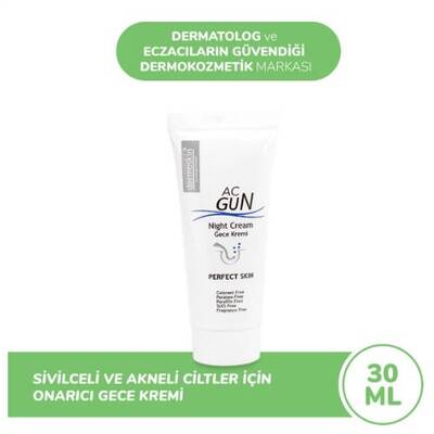 Dermoskin Acnegun Gece Kremi 30 ml - 1