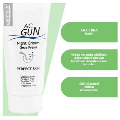 Dermoskin Acnegun Gece Kremi 30 ml - 2