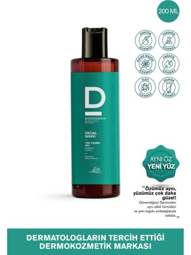 Dermoskin Acnegun Yüz Yıkama Jeli 200 ml - 1