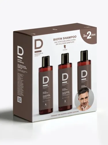 Dermoskin Avantajlı Paket Erkekler İçin Biotin Şampuan 3 Al 2 Öde - 2