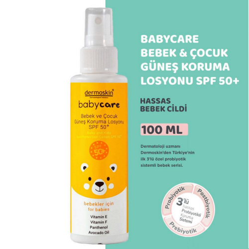 Dermoskin Baby Care SPF50+ Çocuk Güneş Koruma Losyonu 100 ml - 1