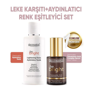 Dermoskin Be Bright Leke Karşıtı Set-Tranexamid acid Serum+Aydınlatıcı Tonik