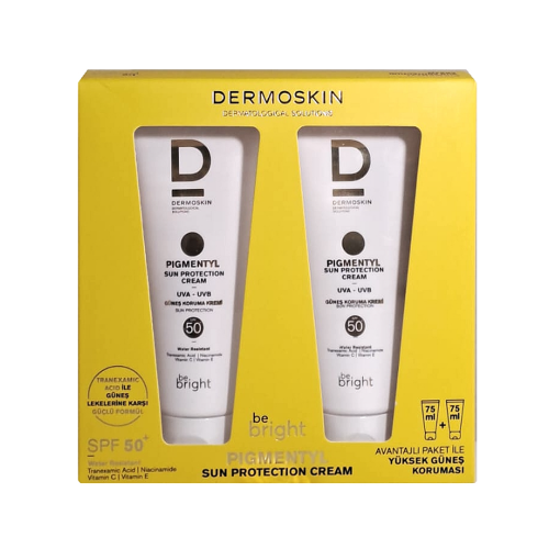 Dermoskin Be Bright Pigmentyl Güneş Kremi SPF50+ 75 ml - İkili Kofre - 1
