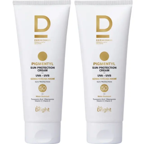 Dermoskin Be Bright Pigmentyl Güneş Kremi SPF50+ 75 ml - İkili Kofre - 2