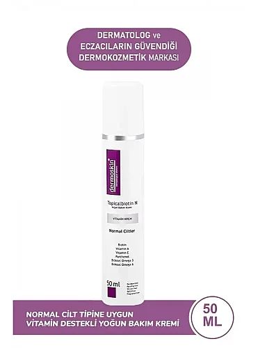 Dermoskin Topicalbiotin N Normal Ciltler İçin Bakım Kremi 50 ml - 1