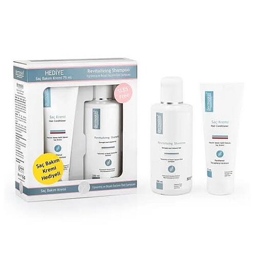 Dermoskin Yıpranmış ve Boyalı Saçlara Özel Şampuan 200 ml Saç Bakım Kremi 75 ml Hediyeli - 1