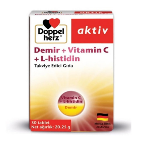Doppelherz Demir + Vitamin C + L-Histidin 30 Tablet - 1